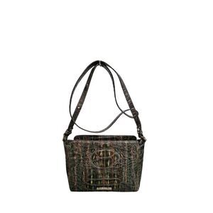 Brahmin Melbourne Croc-Embossed Leather Crossbody Bag with Wallet